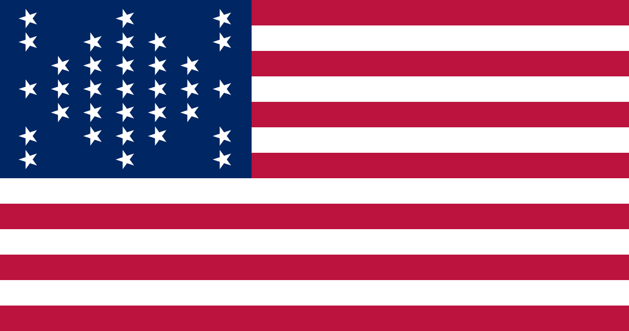 US 33 Star Fort Sumter Flag.png